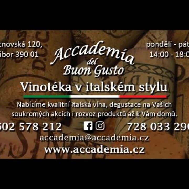 Accademia del Buon Gusto vinotéka v italském stylu